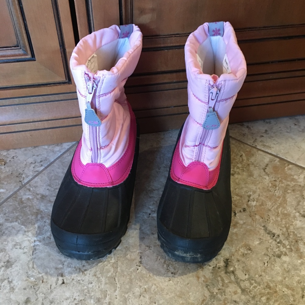 Champion Pink Thermolite Girls Snow/Duck Boots